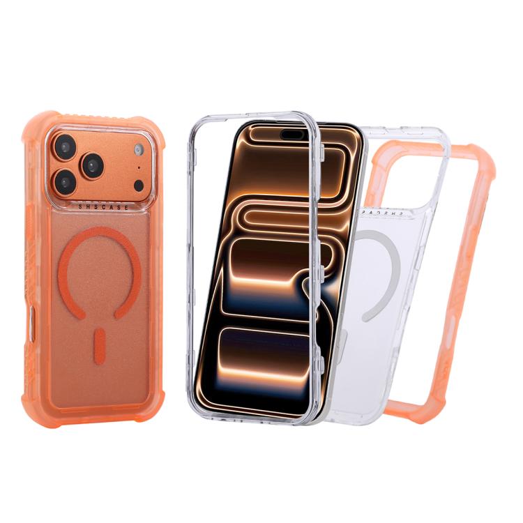 Transparent Matte TPU Hybrid PC 3-in-1 MagSafe Phone Case, For iPhone 13 Pro Max, For iPhone 13 Pro, For iPhone 13, For iPhone 12 Pro Max