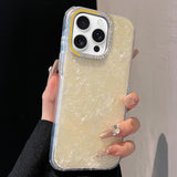 Gilded Colorful Shell Patterned TPU+IMD Phone Case, For iPhone 13 Pro