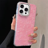 Gilded Colorful Shell Patterned TPU+IMD Phone Case, For iPhone 13 Pro