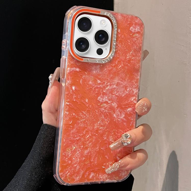 Gilded Colorful Shell Patterned TPU+IMD Phone Case, For iPhone 13 Pro