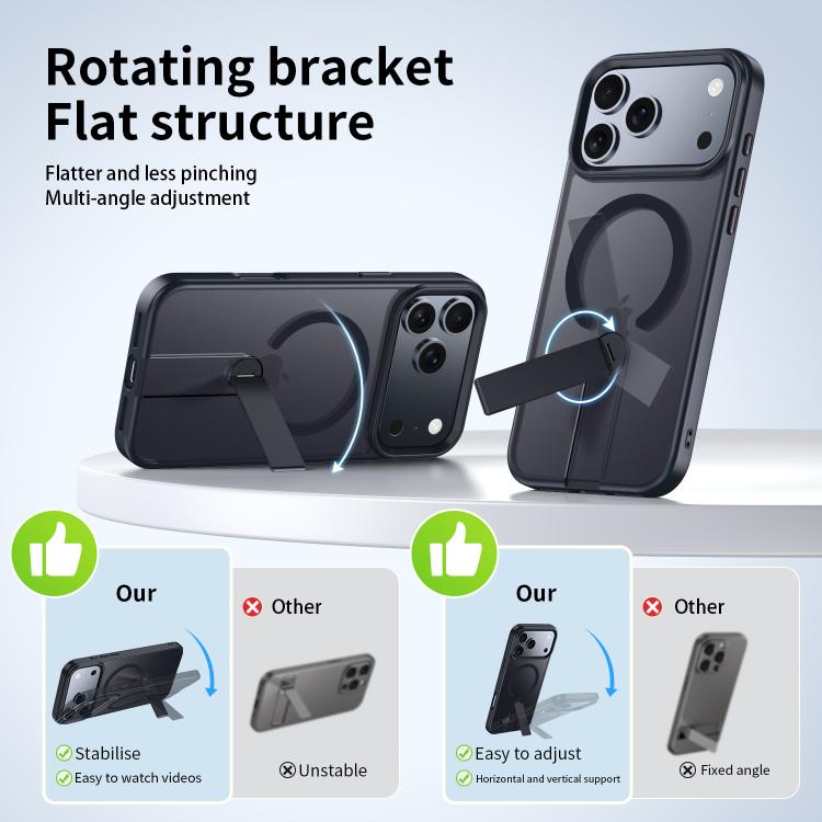 Rotating Bar Holder Magnetic MagSafe Phone Case, For iPhone 17 Pro Max, For iPhone 17 Pro, For iPhone 17, For iPhone Air