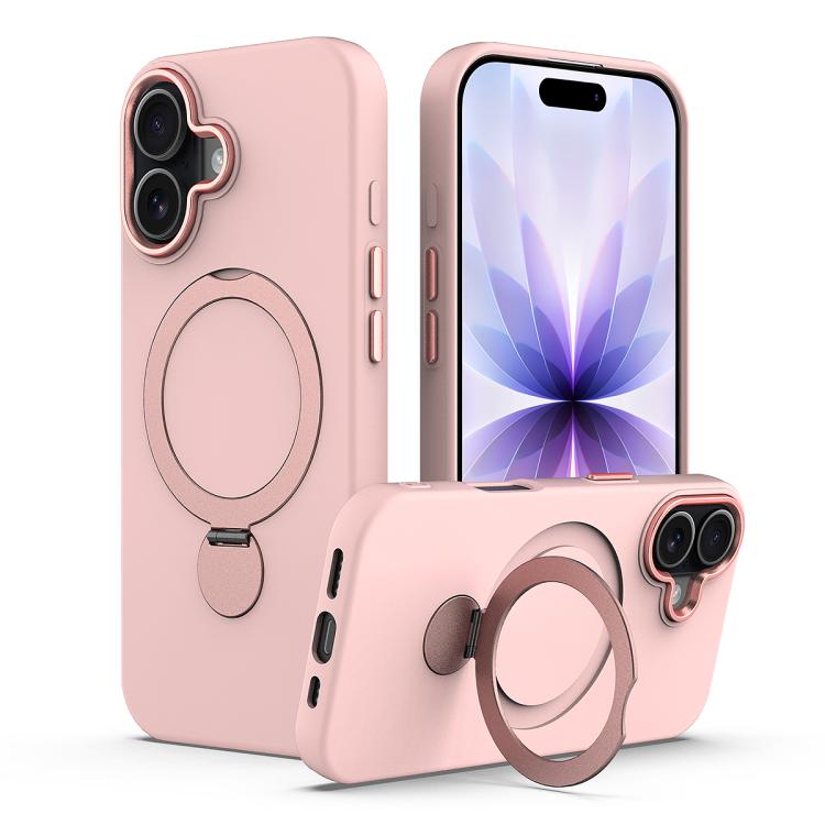 Gen1.5 Pivot Ring Holder TPU Hybrid PC Phone Case, For iPhone 16 Plus, For iPhone 16