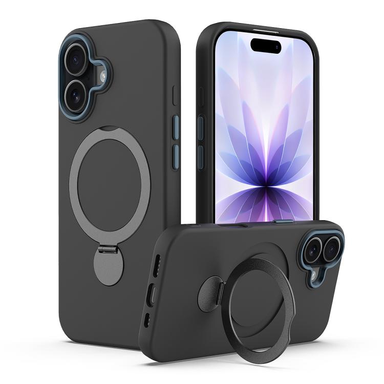 Gen1.5 Pivot Ring Holder TPU Hybrid PC Phone Case, For iPhone 16 Plus, For iPhone 16