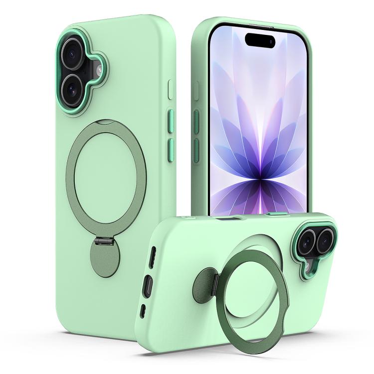 Gen1.5 Pivot Ring Holder TPU Hybrid PC Phone Case, For iPhone 16 Plus, For iPhone 16