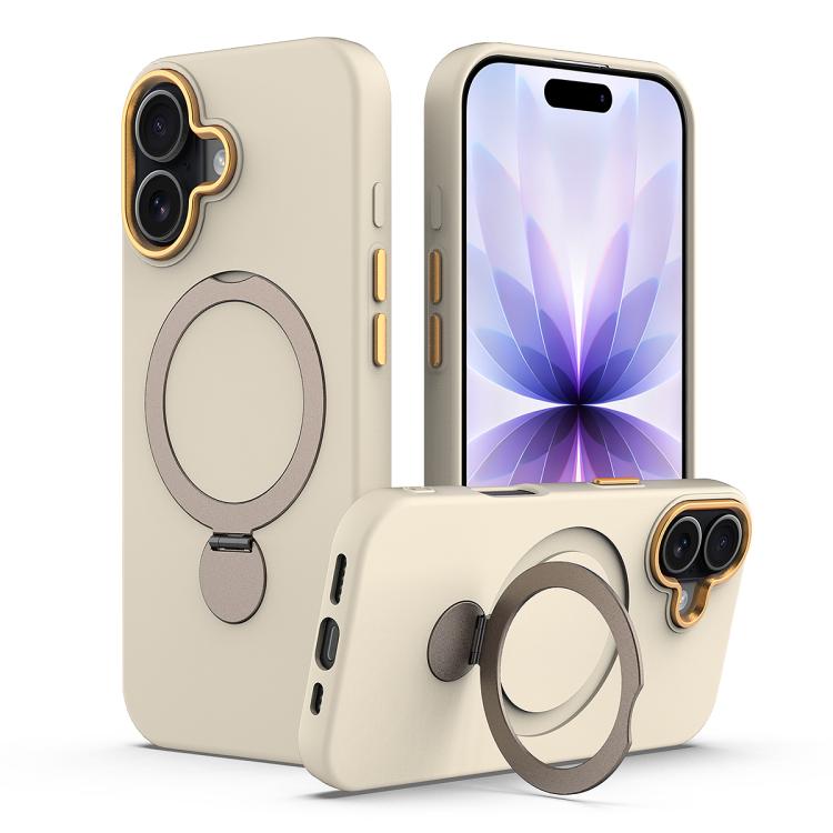 Gen1.5 Pivot Ring Holder TPU Hybrid PC Phone Case, For iPhone 16 Plus, For iPhone 16