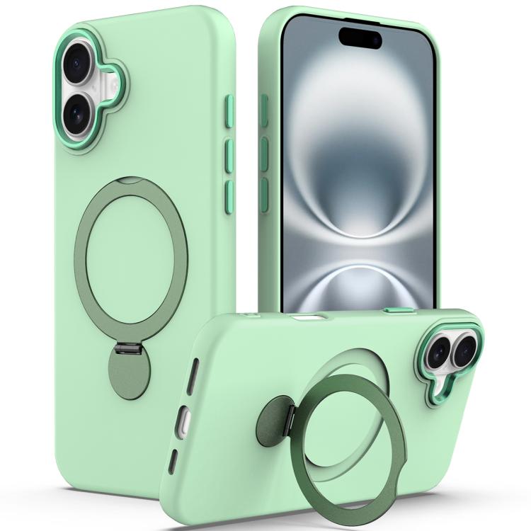 Gen1.5 Pivot Ring Holder TPU Hybrid PC Phone Case, For iPhone 16 Plus, For iPhone 16
