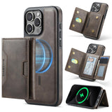 MAGKING K4 Series MagSafe RFID Tri-fold Card Bag Detachable Phone Case, For iPhone 15 Pro Max, For iPhone 15 Pro, For iPhone 15 Plus, For iPhone 15, For iPhone 14 Plus, For iPhone 14, For iPhone 14 Pro, For iPhone 14 Pro Max