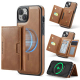 MAGKING K4 Series MagSafe RFID Tri-fold Card Bag Detachable Phone Case, For iPhone 15 Pro Max, For iPhone 15 Pro, For iPhone 15 Plus, For iPhone 15, For iPhone 14 Plus, For iPhone 14, For iPhone 14 Pro, For iPhone 14 Pro Max
