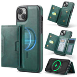 MAGKING K4 Series MagSafe RFID Tri-fold Card Bag Detachable Phone Case, For iPhone 15 Pro Max, For iPhone 15 Pro, For iPhone 15 Plus, For iPhone 15, For iPhone 14 Plus, For iPhone 14, For iPhone 14 Pro, For iPhone 14 Pro Max