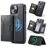 MAGKING K4 Series MagSafe RFID Tri-fold Card Bag Detachable Phone Case, For iPhone 15 Pro Max, For iPhone 15 Pro, For iPhone 15 Plus, For iPhone 15, For iPhone 14 Plus, For iPhone 14, For iPhone 14 Pro, For iPhone 14 Pro Max