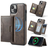 MAGKING K4 Series MagSafe RFID Tri-fold Card Bag Detachable Phone Case, For iPhone 15 Pro Max, For iPhone 15 Pro, For iPhone 15 Plus, For iPhone 15, For iPhone 14 Plus, For iPhone 14, For iPhone 14 Pro, For iPhone 14 Pro Max