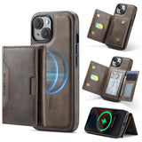 MAGKING K4 Series MagSafe RFID Tri-fold Card Bag Detachable Phone Case, For iPhone 15 Pro Max, For iPhone 15 Pro, For iPhone 15 Plus, For iPhone 15, For iPhone 14 Plus, For iPhone 14, For iPhone 14 Pro, For iPhone 14 Pro Max