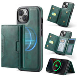 MAGKING K4 Series MagSafe RFID Tri-fold Card Bag Detachable Phone Case, For iPhone 15 Pro Max, For iPhone 15 Pro, For iPhone 15 Plus, For iPhone 15, For iPhone 14 Plus, For iPhone 14, For iPhone 14 Pro, For iPhone 14 Pro Max