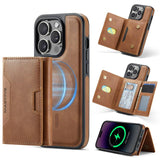 MAGKING K4 Series MagSafe RFID Tri-fold Card Bag Detachable Phone Case, For iPhone 15 Pro Max, For iPhone 15 Pro, For iPhone 15 Plus, For iPhone 15, For iPhone 14 Plus, For iPhone 14, For iPhone 14 Pro, For iPhone 14 Pro Max