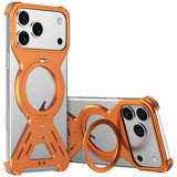 Armor 360 Holder Frameless Alloy MagSafe Phone Case, For iPhone 17 Pro Max, For iPhone 17 Pro, For iPhone 17, For iPhone Air