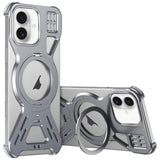 Armor 360 Holder Frameless Alloy MagSafe Phone Case, For iPhone 17 Pro Max, For iPhone 17 Pro, For iPhone 17, For iPhone Air
