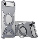 Armor 360 Holder Frameless Alloy MagSafe Phone Case, For iPhone 17 Pro Max, For iPhone 17 Pro, For iPhone 17, For iPhone Air