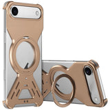 Armor 360 Holder Frameless Alloy MagSafe Phone Case, For iPhone 17 Pro Max, For iPhone 17 Pro, For iPhone 17, For iPhone Air