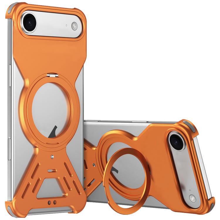 Armor 360 Holder Frameless Alloy MagSafe Phone Case, For iPhone 17 Pro Max, For iPhone 17 Pro, For iPhone 17, For iPhone Air