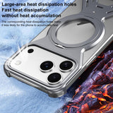 Armor 360 Holder Frameless Alloy MagSafe Phone Case, For iPhone 17 Pro Max, For iPhone 17 Pro, For iPhone 17, For iPhone Air