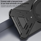 Armor 360 Holder Frameless Alloy MagSafe Phone Case, For iPhone 17 Pro Max, For iPhone 17 Pro, For iPhone 17, For iPhone Air