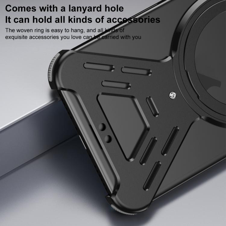Armor 360 Holder Frameless Alloy MagSafe Phone Case, For iPhone 17 Pro Max, For iPhone 17 Pro, For iPhone 17, For iPhone Air
