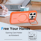 Bright Color Frosted Skin-feel Camera Bracket Magsafe Phone Case, For iPhone 14 Pro Max, For iPhone 13 Pro Max, For iPhone 13 Pro, For iPhone 13