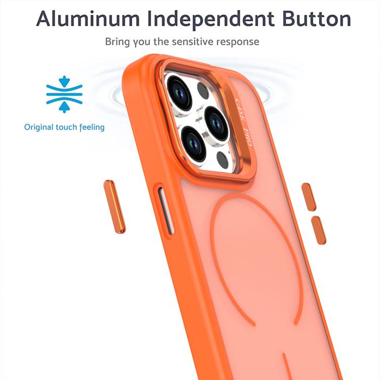 Bright Color Frosted Skin-feel Camera Bracket Magsafe Phone Case, For iPhone 14 Pro Max, For iPhone 13 Pro Max, For iPhone 13 Pro, For iPhone 13