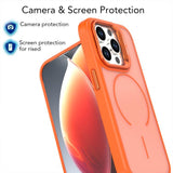 Bright Color Frosted Skin-feel Camera Bracket Magsafe Phone Case, For iPhone 14 Pro Max, For iPhone 13 Pro Max, For iPhone 13 Pro, For iPhone 13
