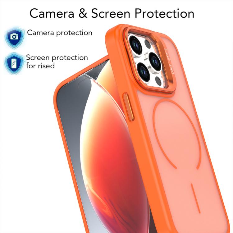 Bright Color Frosted Skin-feel Camera Bracket Magsafe Phone Case, For iPhone 14 Pro Max, For iPhone 13 Pro Max, For iPhone 13 Pro, For iPhone 13