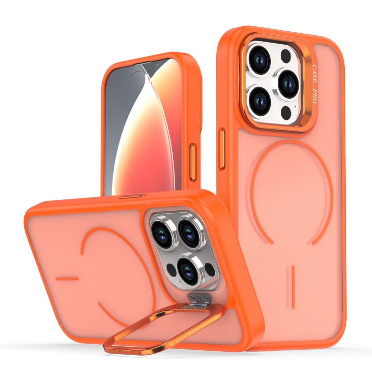 Bright Color Frosted Skin-feel Camera Bracket Magsafe Phone Case, For iPhone 14 Pro Max, For iPhone 13 Pro Max, For iPhone 13 Pro, For iPhone 13