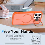 Bright Color Frosted Skin-feel Camera Bracket Magsafe Phone Case, For iPhone 13 Pro, For iPhone 13