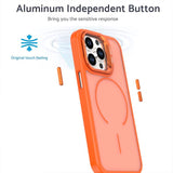Bright Color Frosted Skin-feel Camera Bracket Magsafe Phone Case, For iPhone 13 Pro, For iPhone 13