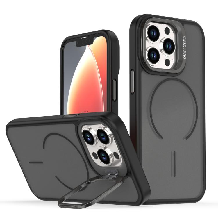 Bright Color Frosted Skin-feel Camera Bracket Magsafe Phone Case, For iPhone 14 Pro Max, For iPhone 13 Pro Max, For iPhone 13 Pro, For iPhone 13