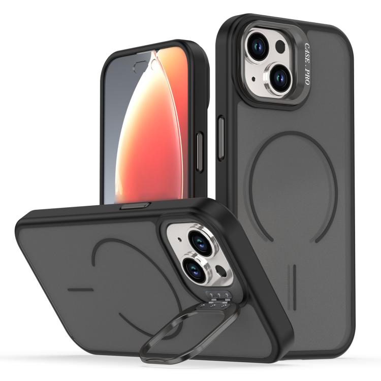 Bright Color Frosted Skin-feel Camera Bracket Magsafe Phone Case, For iPhone 14 Pro Max, For iPhone 13 Pro Max, For iPhone 13 Pro, For iPhone 13