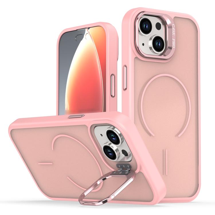 Bright Color Frosted Skin-feel Camera Bracket Magsafe Phone Case, For iPhone 14 Pro Max, For iPhone 13 Pro Max, For iPhone 13 Pro, For iPhone 13