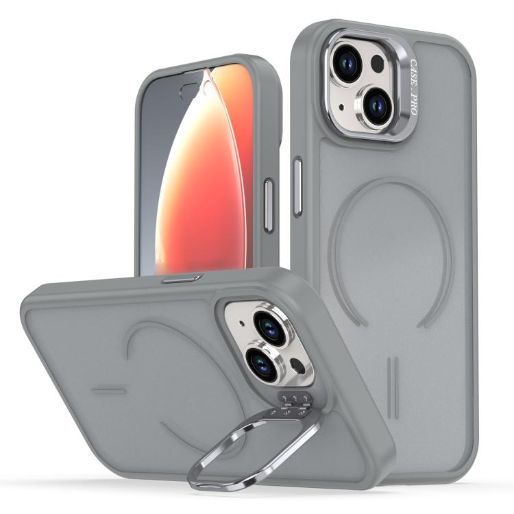 Bright Color Frosted Skin-feel Camera Bracket Magsafe Phone Case, For iPhone 14 Pro Max, For iPhone 13 Pro Max, For iPhone 13 Pro, For iPhone 13