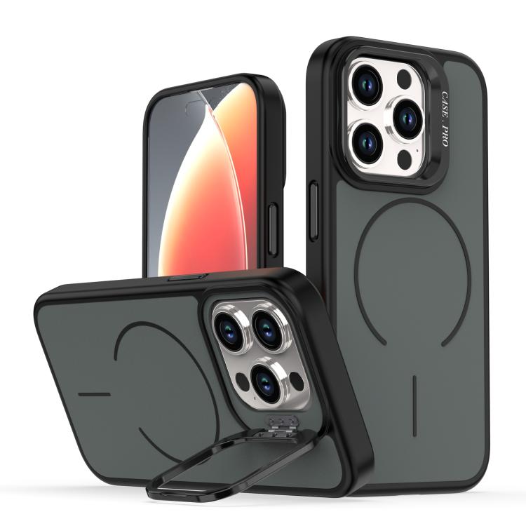 Bright Color Contrast Skin-feel Camera Bracket Magsafe Phone Case, For iPhone 14 Pro Max, For iPhone 13 Pro Max, For iPhone 13 Pro, For iPhone 13
