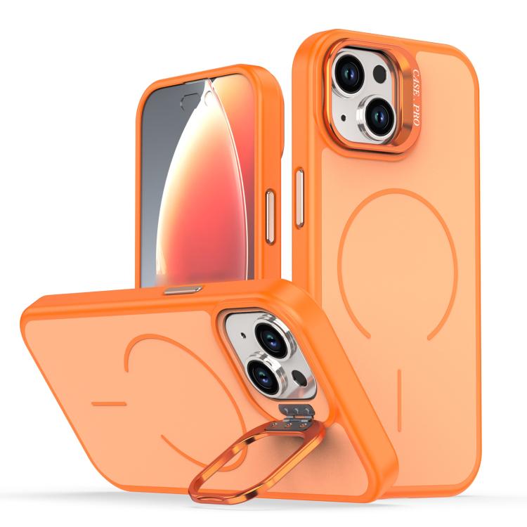 Bright Color Contrast Skin-feel Camera Bracket Magsafe Phone Case, For iPhone 14 Pro Max, For iPhone 13 Pro Max, For iPhone 13 Pro, For iPhone 13
