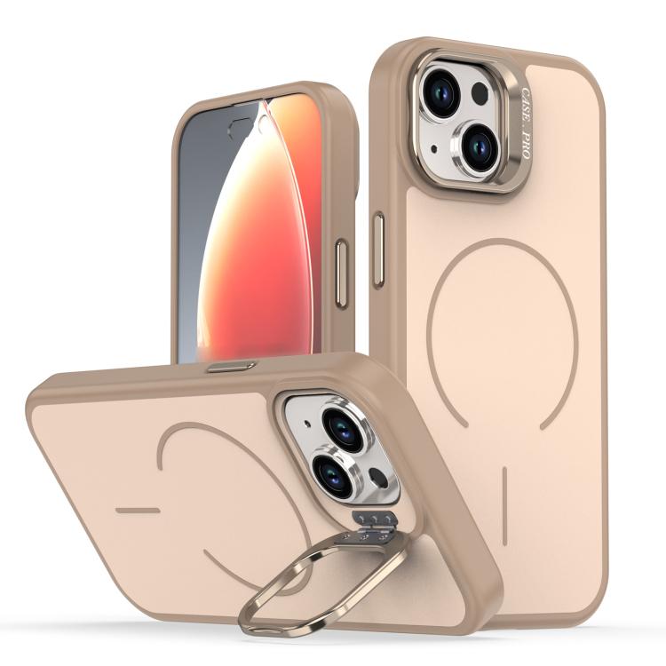 Bright Color Contrast Skin-feel Camera Bracket Magsafe Phone Case, For iPhone 14 Pro Max, For iPhone 13 Pro Max, For iPhone 13 Pro, For iPhone 13