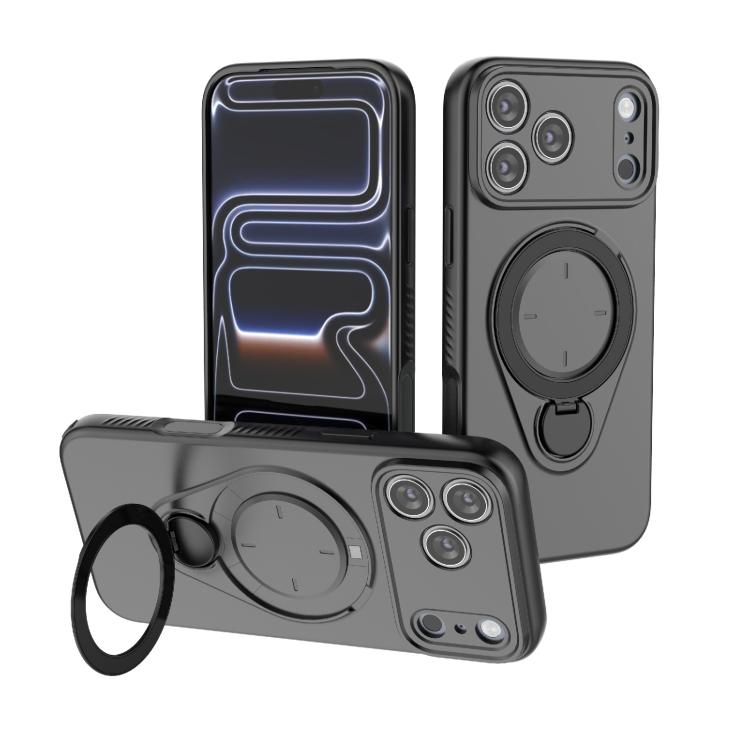 Ring Shield MagSafe TPU Phone Case with 360 Degree Rotating Holder, For iPhone 18 Pro / 17 Pro, For iPhone 18 Pro Max / 17 Pro Max, For iPhone 17, For iPhone Air, For iPhone 16 Pro Max, For iPhone 16 Pro, For iPhone 16 Plus, For iPhone 16