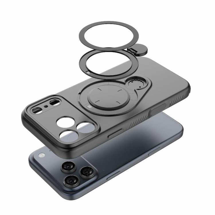 Ring Shield MagSafe TPU Phone Case with 360 Degree Rotating Holder, For iPhone 18 Pro / 17 Pro, For iPhone 18 Pro Max / 17 Pro Max, For iPhone 17, For iPhone Air, For iPhone 16 Pro Max, For iPhone 16 Pro, For iPhone 16 Plus, For iPhone 16
