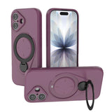 Ring Shield MagSafe TPU Phone Case with 360 Degree Rotating Holder, For iPhone 18 Pro / 17 Pro, For iPhone 18 Pro Max / 17 Pro Max, For iPhone 17, For iPhone Air, For iPhone 16 Pro Max, For iPhone 16 Pro, For iPhone 16 Plus, For iPhone 16