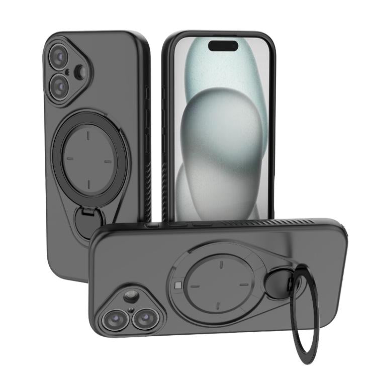 Ring Shield MagSafe TPU Phone Case with 360 Degree Rotating Holder, For iPhone 17 Pro Max, For iPhone 17 Pro, For iPhone 17, For iPhone Air, For iPhone 16 Pro Max, For iPhone 16 Pro, For iPhone 16 Plus, For iPhone 16