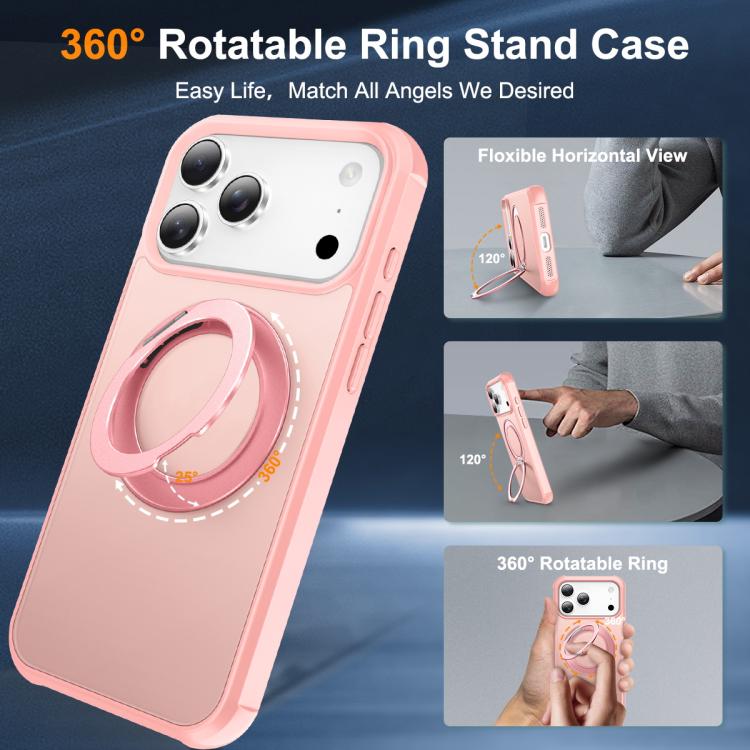 Skin-Feel Rotary Damping Bracket MagSafe Phone Case, For iPhone 17 Pro Max, For iPhone 17 Pro, For iPhone 17, For iPhone Air