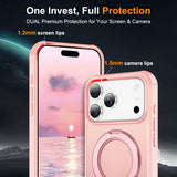 Skin-Feel Rotary Damping Bracket MagSafe Phone Case, For iPhone 17 Pro Max, For iPhone 17 Pro, For iPhone 17, For iPhone Air