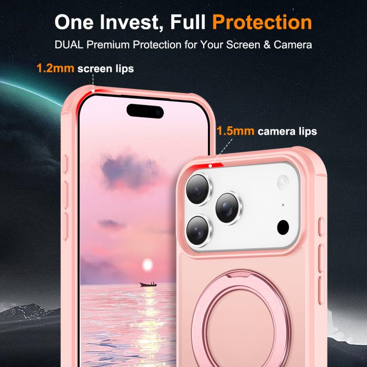 Skin-Feel Rotary Damping Bracket MagSafe Phone Case, For iPhone 17 Pro Max, For iPhone 17 Pro, For iPhone 17, For iPhone Air