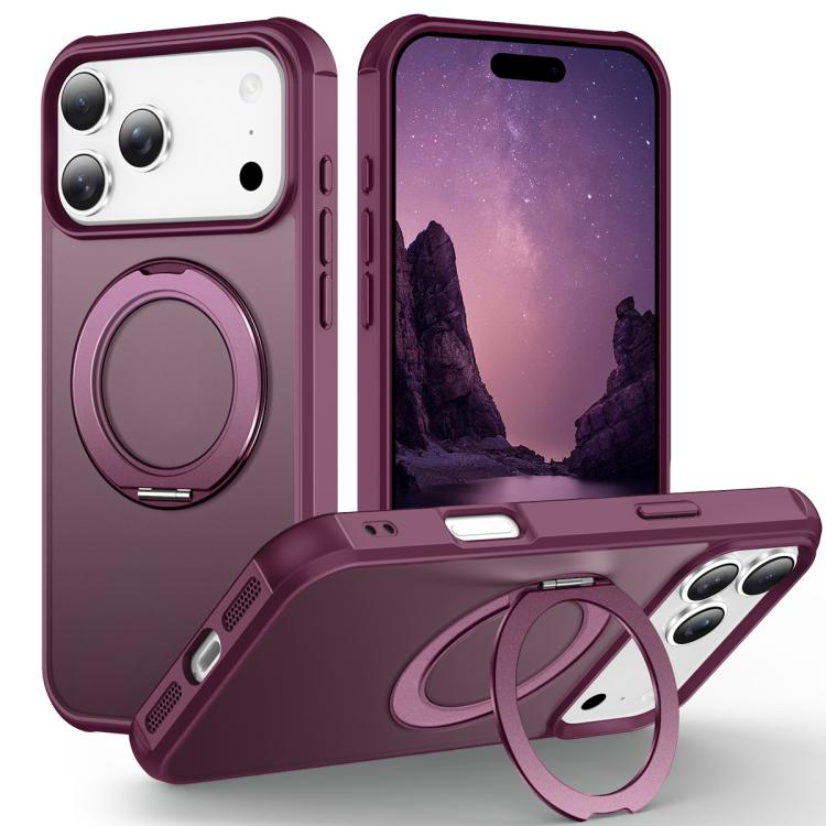 Skin-Feel Rotary Damping Bracket MagSafe Phone Case, For iPhone 17 Pro Max, For iPhone 17 Pro, For iPhone 17, For iPhone Air