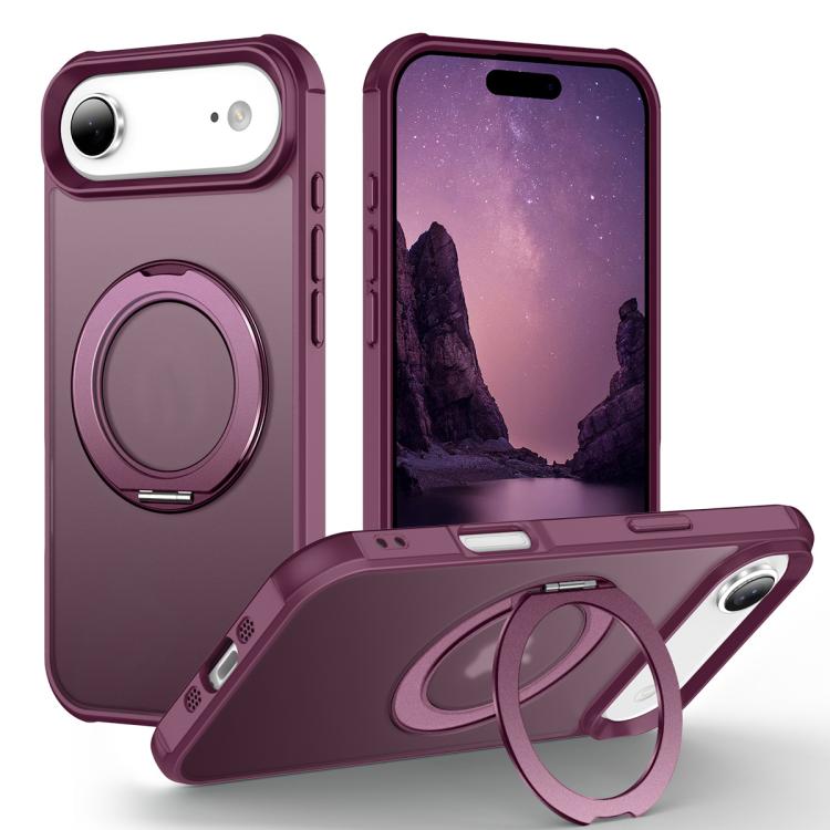 Skin-Feel Rotary Damping Bracket MagSafe Phone Case, For iPhone 17 Pro Max, For iPhone 17 Pro, For iPhone 17, For iPhone Air
