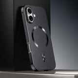 Frosted Magnetic Shield MagSafe Alloy Metal Phone Case, For iPhone 17 Pro Max, For iPhone 17 Pro, For iPhone 17, For iPhone Air, For iPhone 16 Pro Max, For iPhone 16 Pro, For iPhone 15 Pro Max, For iPhone 15 Pro